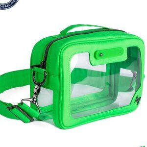 NEW NWT LUG Carriage Clearview Crossbody Concert Bag Green